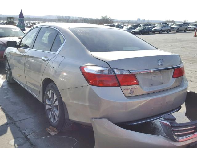 1HGCR2F32FA156822 - 2015 HONDA ACCORD LX TAN photo 3