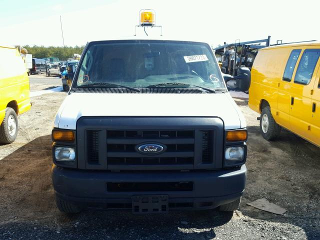 1FTSS3EL1DDB08696 - 2013 FORD ECONOLINE WHITE photo 9