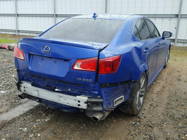 JTHBE5C20C5029394 - 2012 LEXUS IS 350 BLUE photo 4