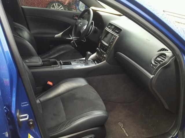 JTHBE5C20C5029394 - 2012 LEXUS IS 350 BLUE photo 5