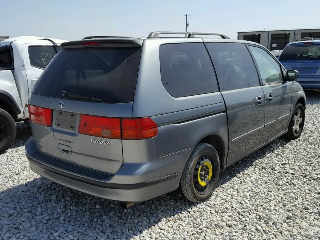 2HKRL18611H536411 - 2001 HONDA ODYSSEY EX GRAY photo 4