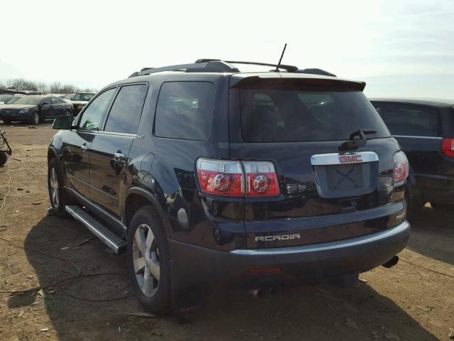 1GKKVRED6BJ326820 - 2011 GMC ACADIA SLT შავი ფოტო 3