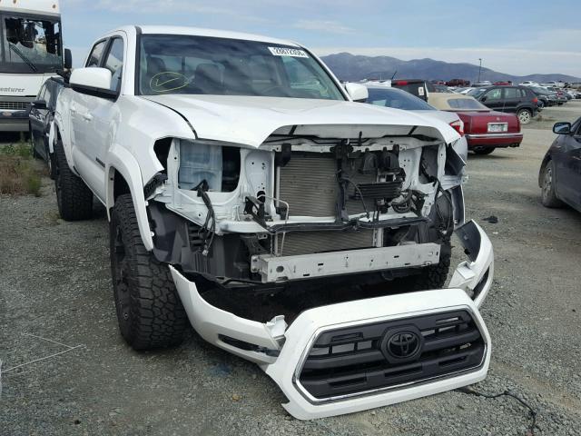 3TMAZ5CNXHM031893 - 2017 TOYOTA TACOMA DOU WHITE photo 1