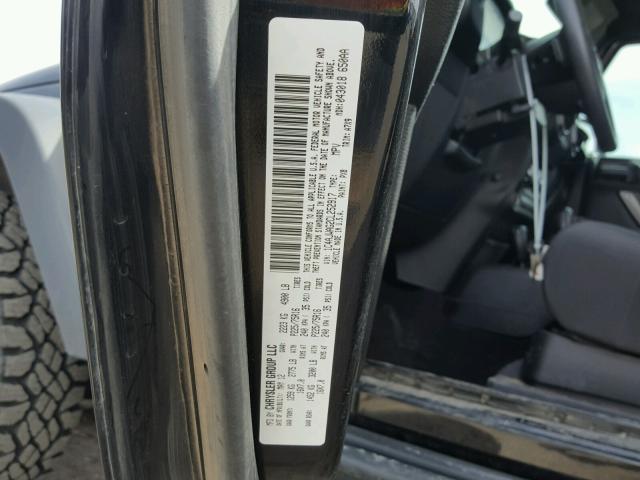 1C4AJWAG2CL252917 - 2012 JEEP WRANGLER S BLACK photo 10