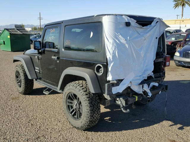 1C4AJWAG2CL252917 - 2012 JEEP WRANGLER S BLACK photo 3