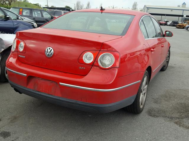 WVWAK73C48E164749 - 2008 VOLKSWAGEN PASSAT KOM RED photo 4