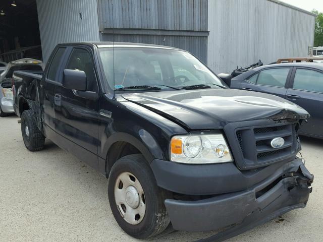 1FTRX12W08FA31638 - 2008 FORD F150 BLACK photo 1