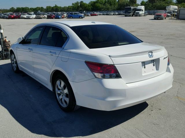 1HGCP26889A044385 - 2009 HONDA ACCORD EXL WHITE photo 3