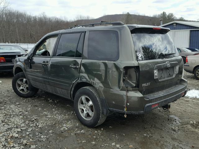 5FNYF18666B025964 - 2006 HONDA PILOT EX GRAY photo 3