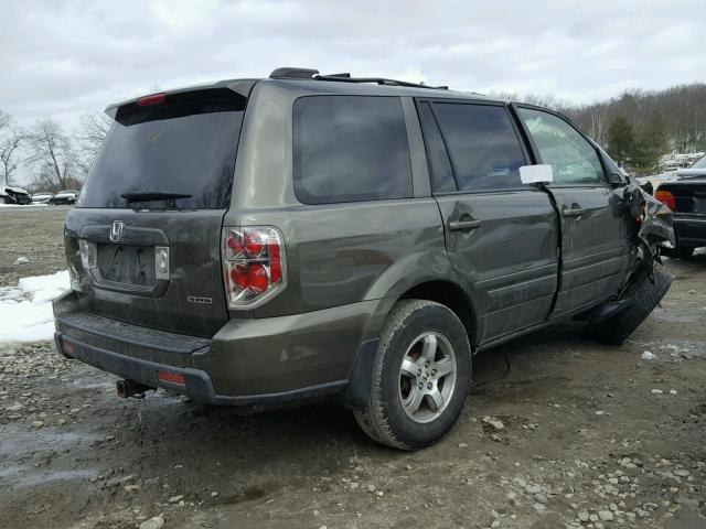 5FNYF18666B025964 - 2006 HONDA PILOT EX GRAY photo 4