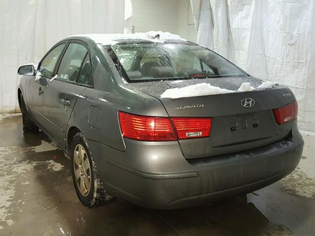 5NPET46C19H427404 - 2009 HYUNDAI SONATA GLS GRAY photo 3