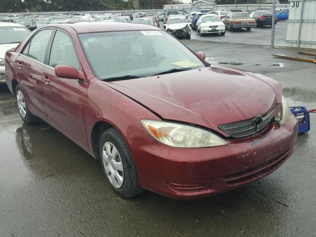 4T1BE30K92U007369 - 2002 TOYOTA CAMRY LE RED photo 1