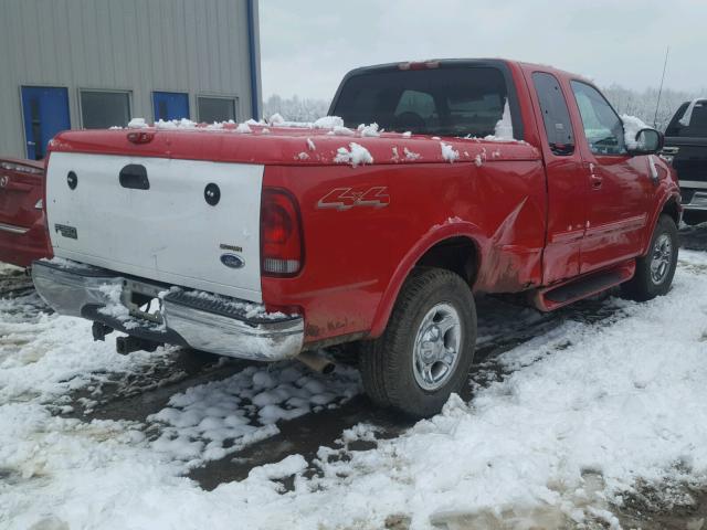 1FTRX18L4YNB41899 - 2000 FORD F150 RED photo 4