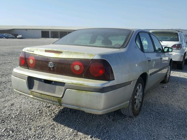 2G1WF52EX49120388 - 2004 CHEVROLET IMPALA SILVER photo 4