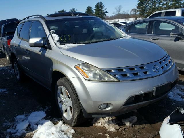 JN8AZ08W74W308437 - 2004 NISSAN MURANO SL SILVER photo 1