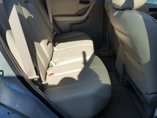 JN8AZ08W74W308437 - 2004 NISSAN MURANO SL SILVER photo 6