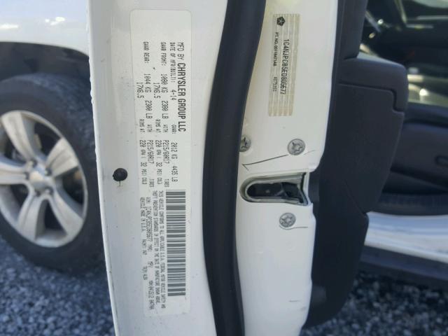 1C4NJPCB5ED805677 - 2014 JEEP PATRIOT LI WHITE photo 10