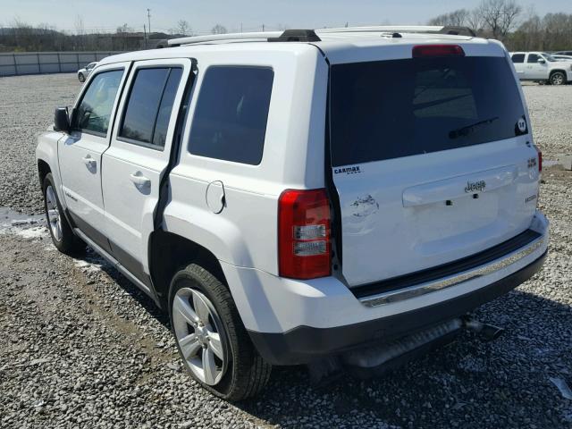 1C4NJPCB5ED805677 - 2014 JEEP PATRIOT LI WHITE photo 3