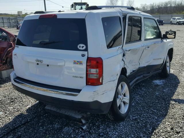 1C4NJPCB5ED805677 - 2014 JEEP PATRIOT LI WHITE photo 4