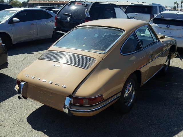 00000000000462573 - 1967 PORSCHE 912 TAN photo 4