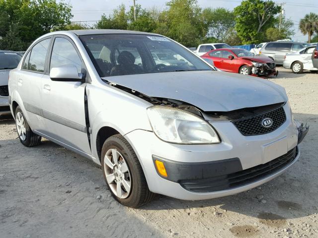 KNADE123566145411 - 2006 KIA RIO SILVER photo 1