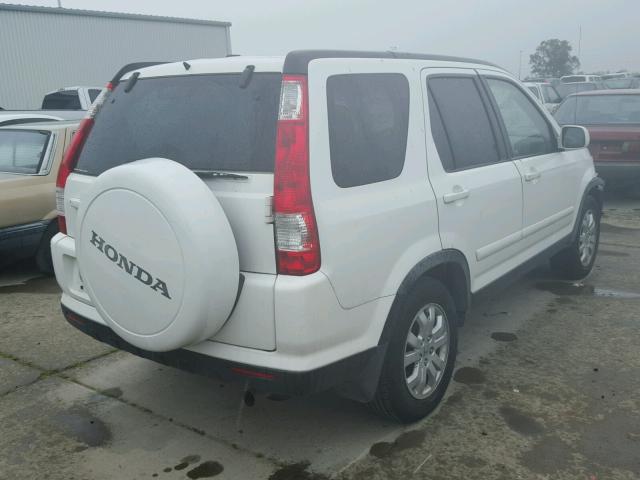 JHLRD78966C032131 - 2006 HONDA CR-V SE WHITE photo 4