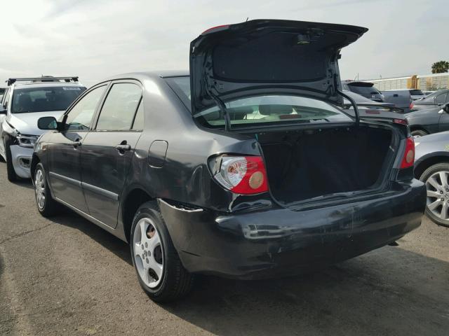 JTDBR32E060062743 - 2006 TOYOTA COROLLA CE BLACK photo 3