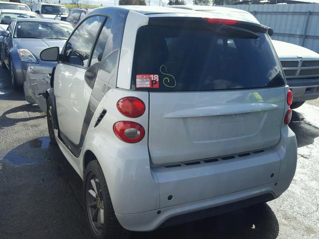 WMEEJ3BA7EK745321 - 2014 SMART FORTWO PUR WHITE photo 3