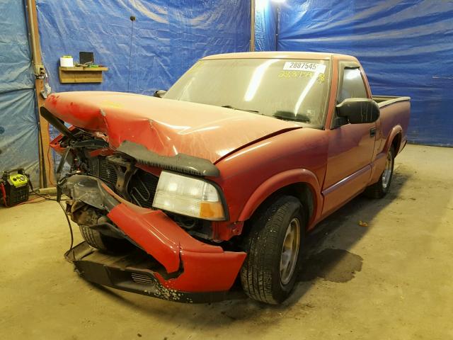 1GTCS1454YK246441 - 2000 GMC SONOMA RED photo 2