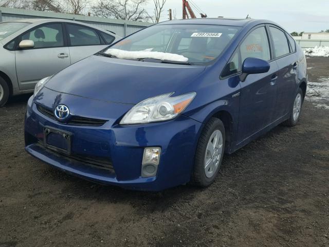 JTDKN3DU3A0026487 - 2010 TOYOTA PRIUS BLUE photo 2