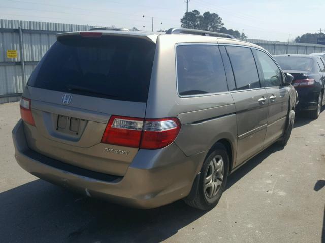 5FNRL38735B016381 - 2005 HONDA ODYSSEY EX GOLD photo 4