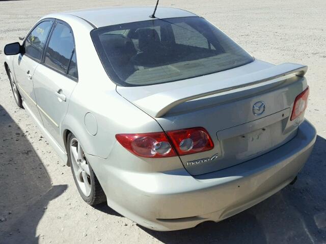 1YVFP80D445N77138 - 2004 MAZDA 6 S SILVER photo 3