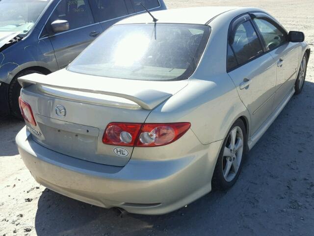 1YVFP80D445N77138 - 2004 MAZDA 6 S SILVER photo 4