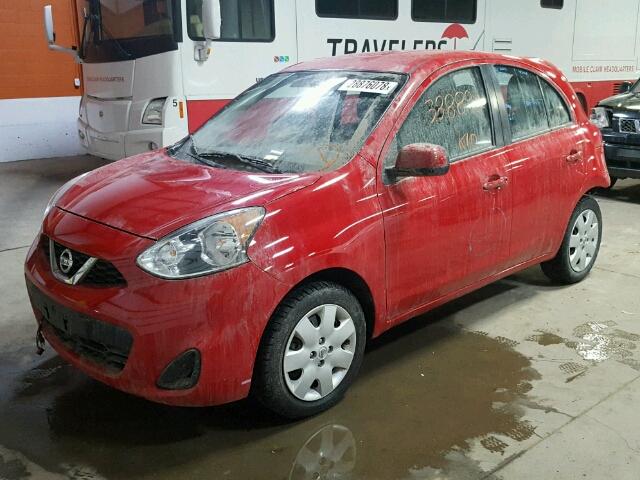 3N1CK3CP2FL224158 - 2015 NISSAN MICRA RED photo 2