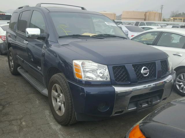 5N1AA08A76N734768 - 2006 NISSAN ARMADA SE BLUE photo 1