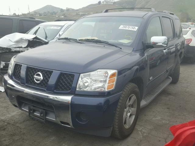 5N1AA08A76N734768 - 2006 NISSAN ARMADA SE BLUE photo 2