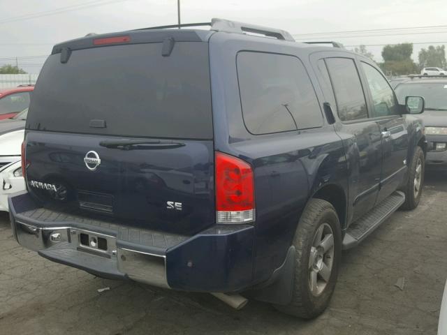 5N1AA08A76N734768 - 2006 NISSAN ARMADA SE BLUE photo 4