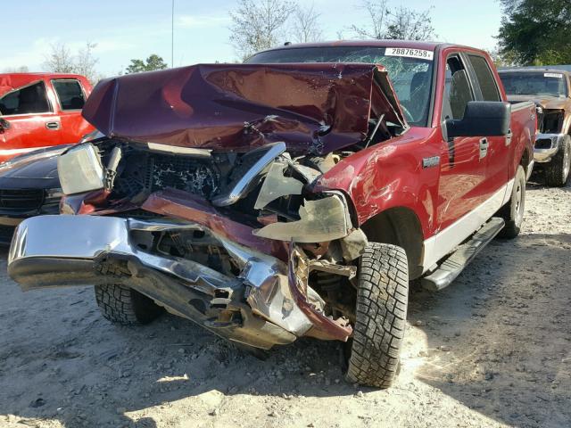 1FTPW14506KB85561 - 2006 FORD F150 SUPER MAROON photo 2