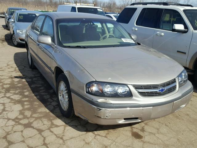 2G1WF52E729258614 - 2002 CHEVROLET IMPALA TAN photo 1