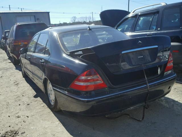 WDBNG70J91A169544 - 2001 MERCEDES-BENZ S 430 BLACK photo 3