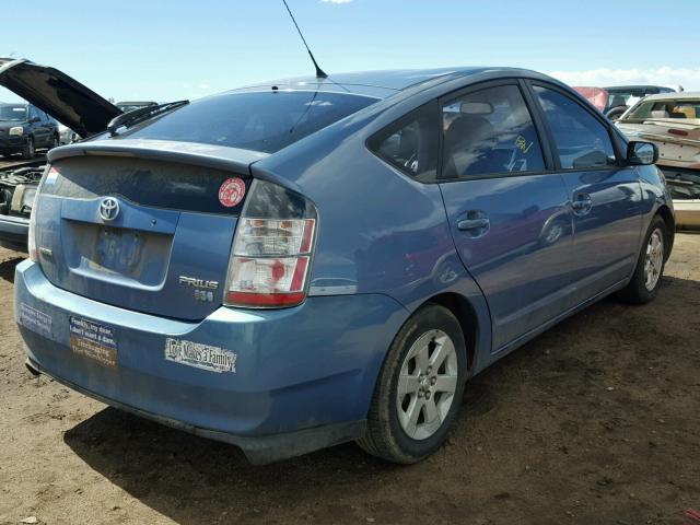 JTDKB20U057015341 - 2005 TOYOTA PRIUS BLUE photo 4