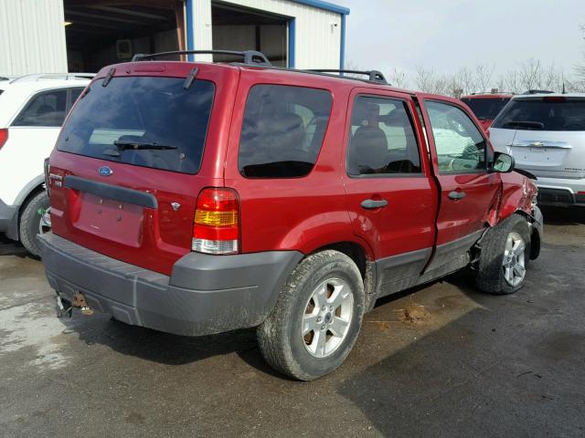 1FMYU93117KA61108 - 2007 FORD ESCAPE XLT MAROON photo 4