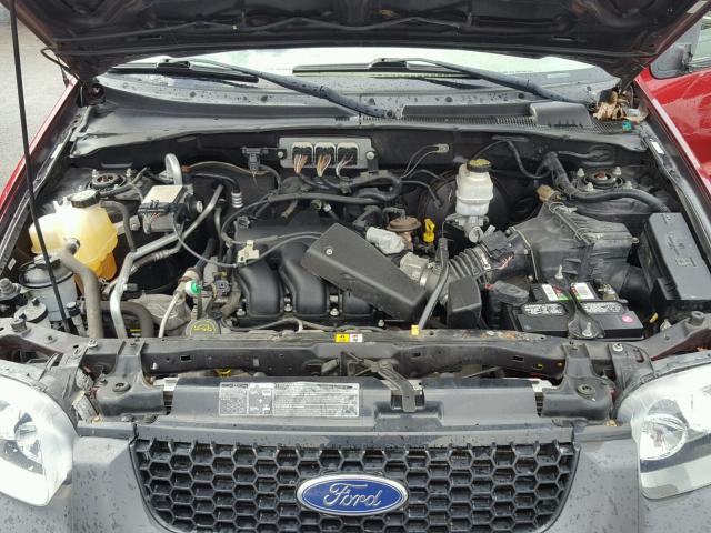 1FMYU93117KA61108 - 2007 FORD ESCAPE XLT MAROON photo 7