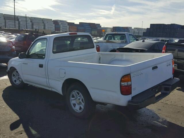 5TENL42N11Z855563 - 2001 TOYOTA TACOMA WHITE photo 3