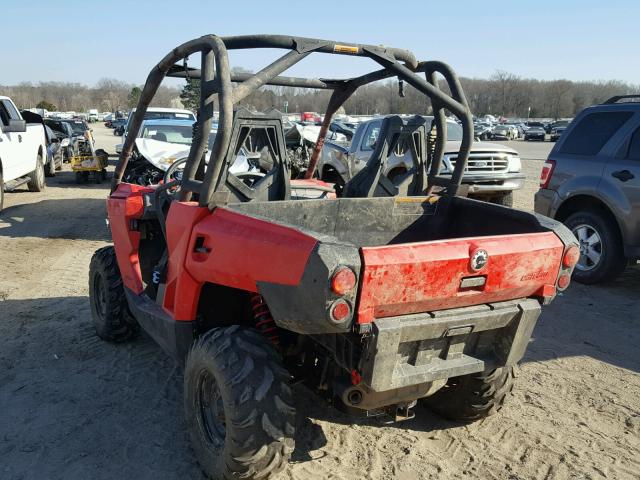 3JBKGAN24FJ000758 - 2015 CAN-AM COMMANDER RED photo 3