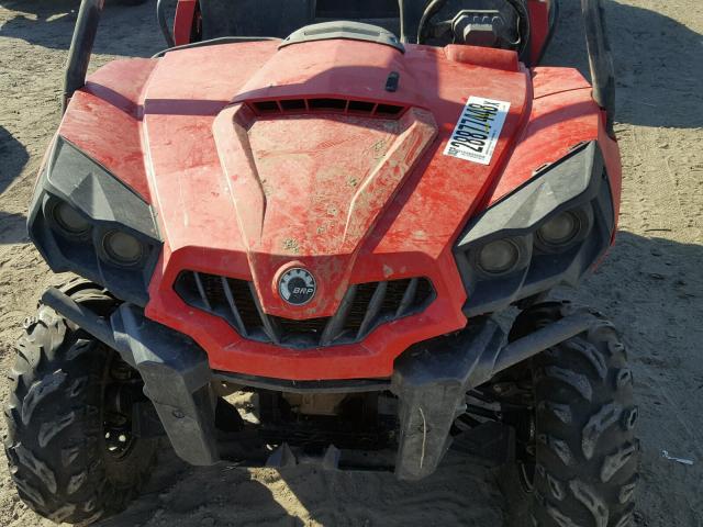 3JBKGAN24FJ000758 - 2015 CAN-AM COMMANDER RED photo 7
