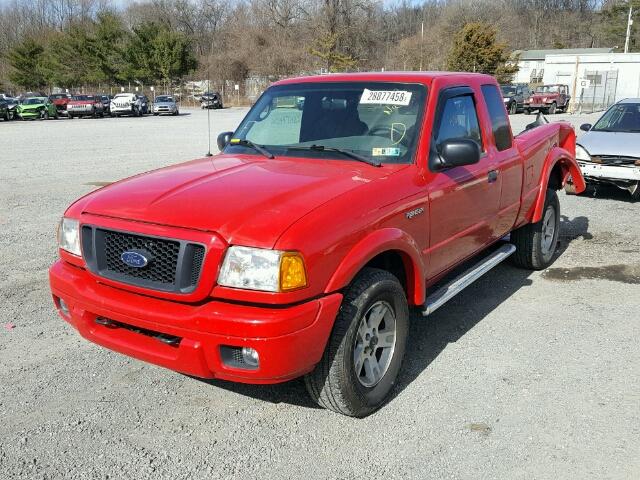 1FTZR45E75PA29065 - 2005 FORD RANGER SUP RED photo 2