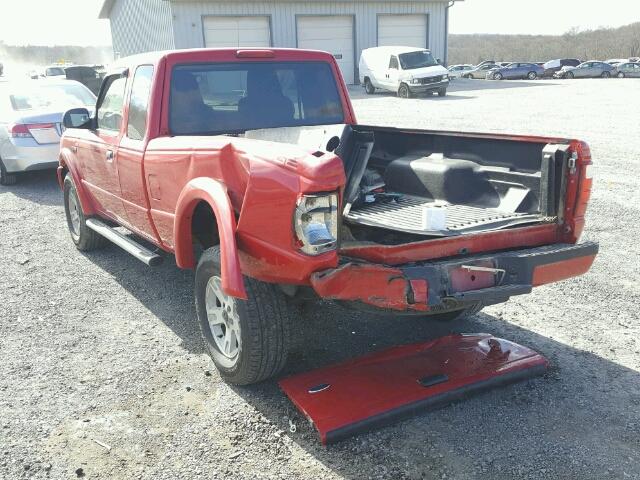 1FTZR45E75PA29065 - 2005 FORD RANGER SUP RED photo 3