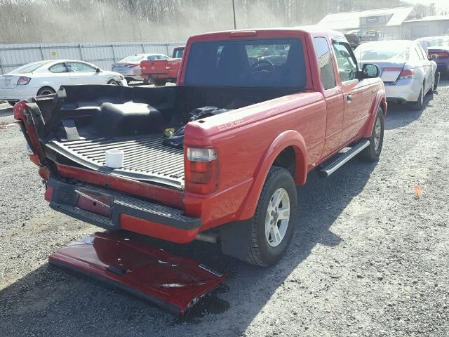 1FTZR45E75PA29065 - 2005 FORD RANGER SUP RED photo 4