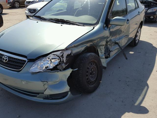 2T1BR32E76C688523 - 2006 TOYOTA COROLLA CE GREEN photo 9